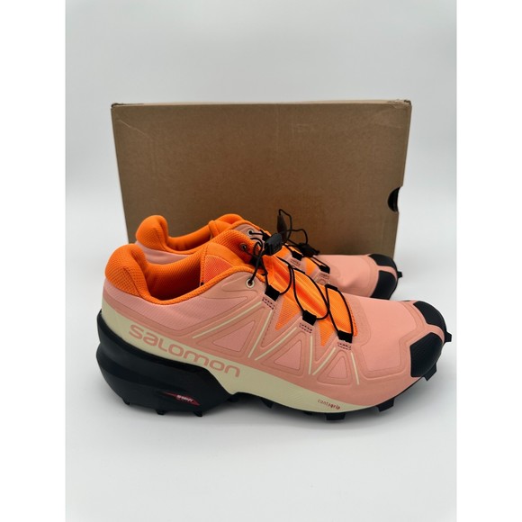 Salomon Shoes - $160 NEW Salomon Speedcross 5 Trail Running Shoes Blooming Black/Orange 10.5 A55